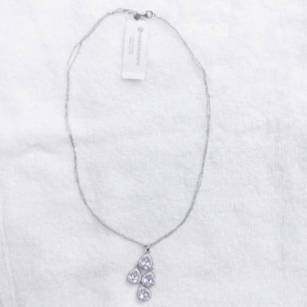 J134 Giani Bernini Sterling Silver Heart 18 Double Chain Necklace