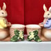 Vintage New PARTYLITE BERTIE & BEA Candle Holder Pair in Box - Giftable