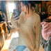 Vintage Oversized Knit 3 Button Sweater