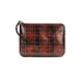 Patricia Nash Plaid Leather Wristlet Clutch With Zip Closure & Interior Pockets