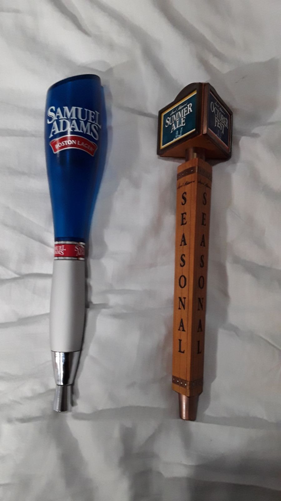 Samuel Adam's Blue & Seasonal Beer Taps