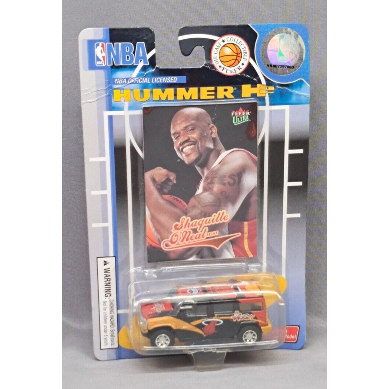 Shaquille O’Neal Miami Heat NBA 1:64 Scale Hummer H2 With Card!!!