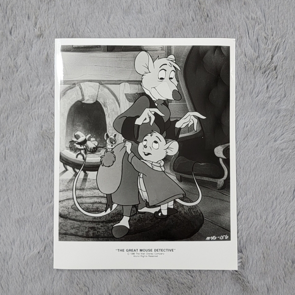 Vintage Original Still Photo of Disney's The Great Mouse Detective 1986.