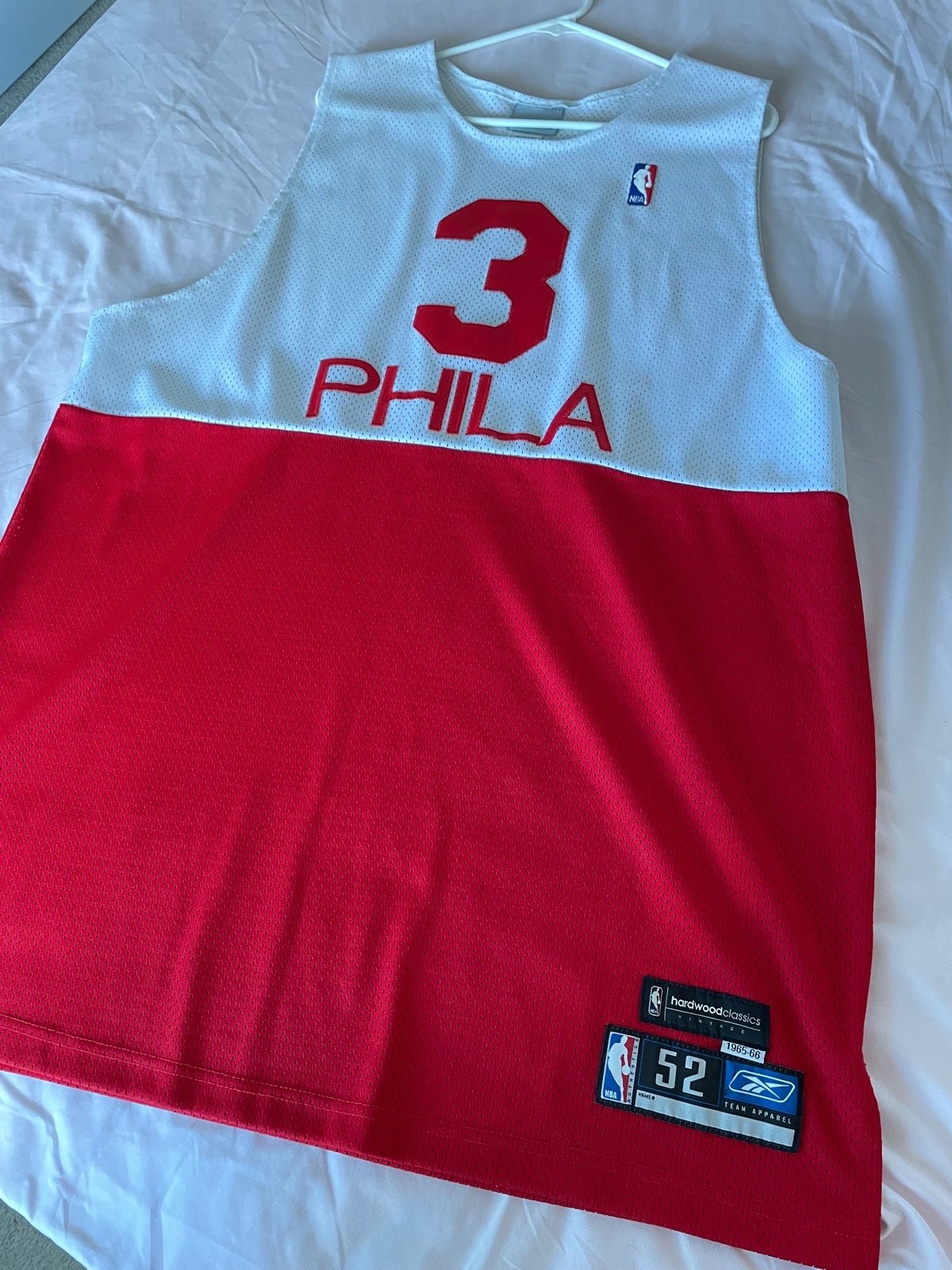 NBA Authentic Rare Reebok Collection Allen Iverson Jersey 52