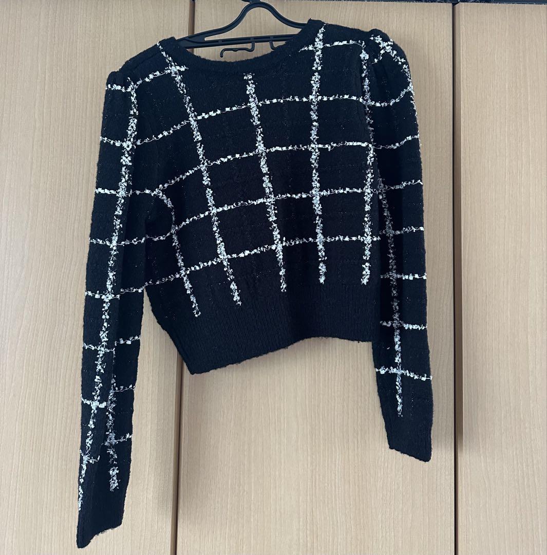 herlipto Bouncy Check Knit Pullover