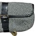 Banana Republic Clutch Wristlet Black White Chevron Pattern