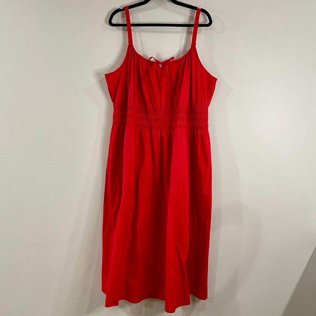 Lane Bryant Smocked Waist Midi Dress size 22 NWTs