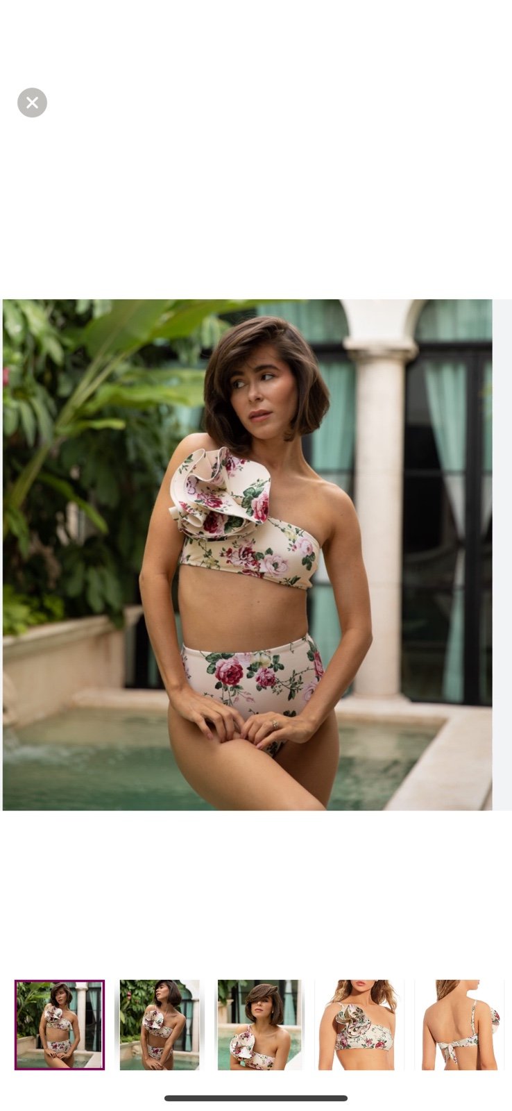 NWT Antonio Melani x The Style Bungalow Miraflores Floral Top & Bottom Swim