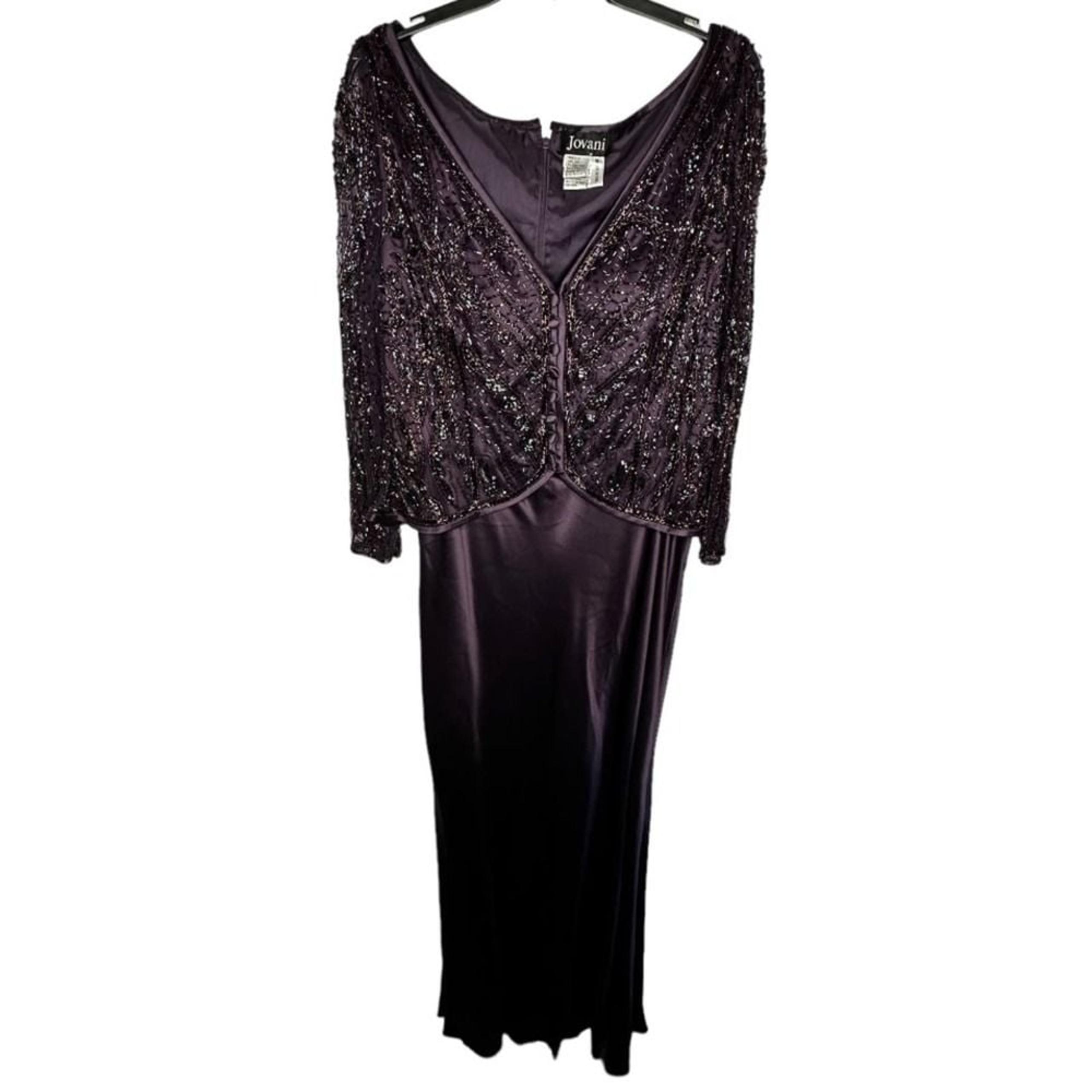 Jovani Silk Beaded Dress