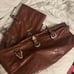 NastyGal belt buckle leather pants