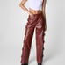 NastyGal belt buckle leather pants