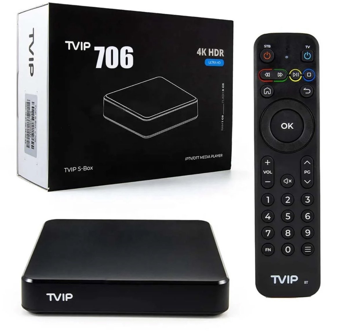 TVIP 4K UHD Streaming Box ( 2gb ram ) Superfast Box