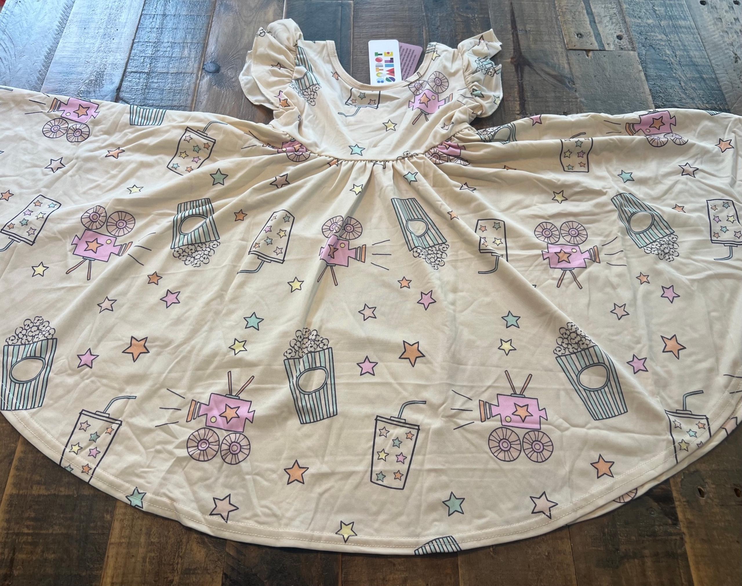 Dot Dot Smile size 3/4 Girls Empire twirl dress Movies New