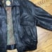 Members Only - 1961 Quality Leather Bomber Jacket - Made In Italy - Size Large