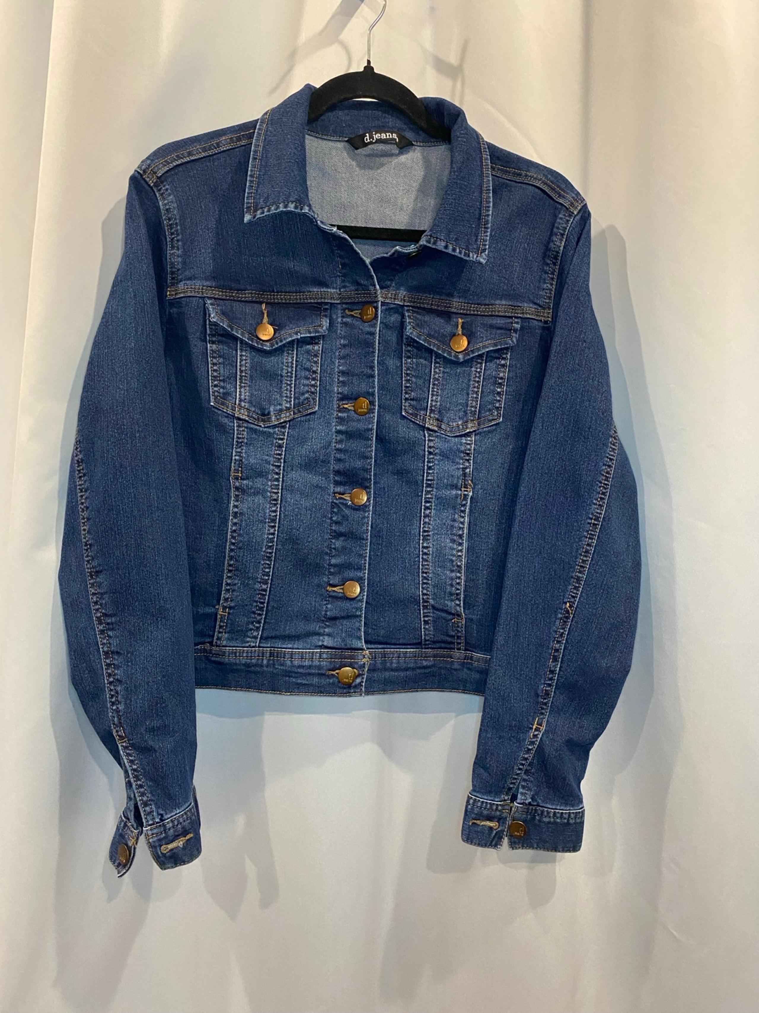 Blue Denim Jacket with Button Details
