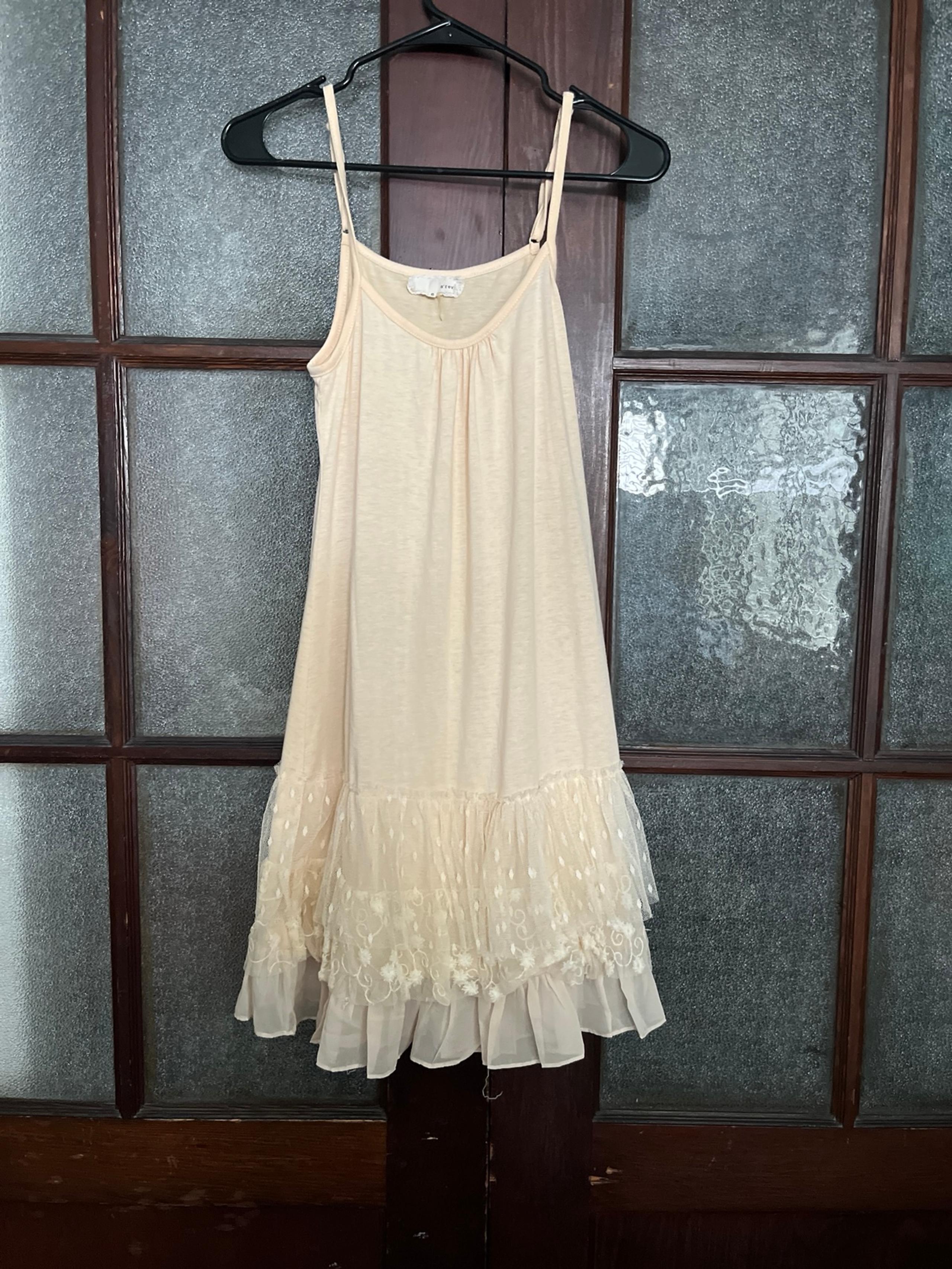 Cream Lacey slip
