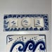 Korean Dipping Sauce Dish And PlateCeramic Wasabi Soy Blue White Ocean Theme Set