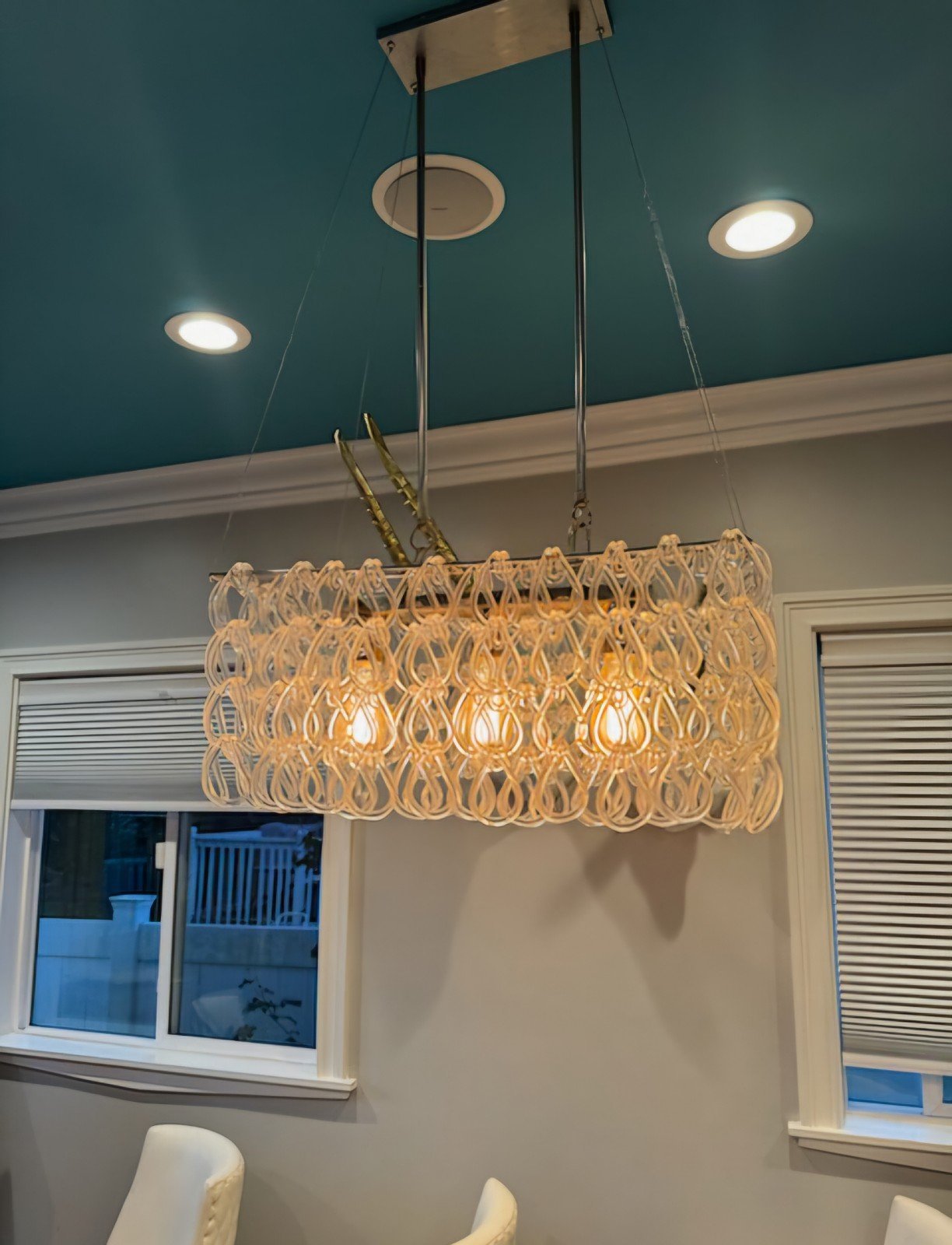 Glass Link Chandelier west elm