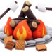 Plush Campfire Playset 17pc Set S’mores Fire Logs Kids Play Toys NEW