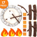 Plush Campfire Playset 17pc Set S’mores Fire Logs Kids Play Toys NEW