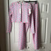 NWT 2 piece set Frankies Bikinis Terry Cardigan & Low Rise Pants in Sister Swirl