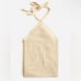J crew cotton cashmere blend halter sweater tank Nwt XXL tan beige