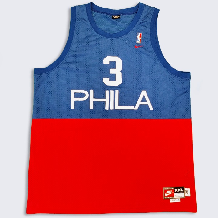 Philadelphia 76ers Vintage Allen Iverson Nike Rewind Basketball Jersey