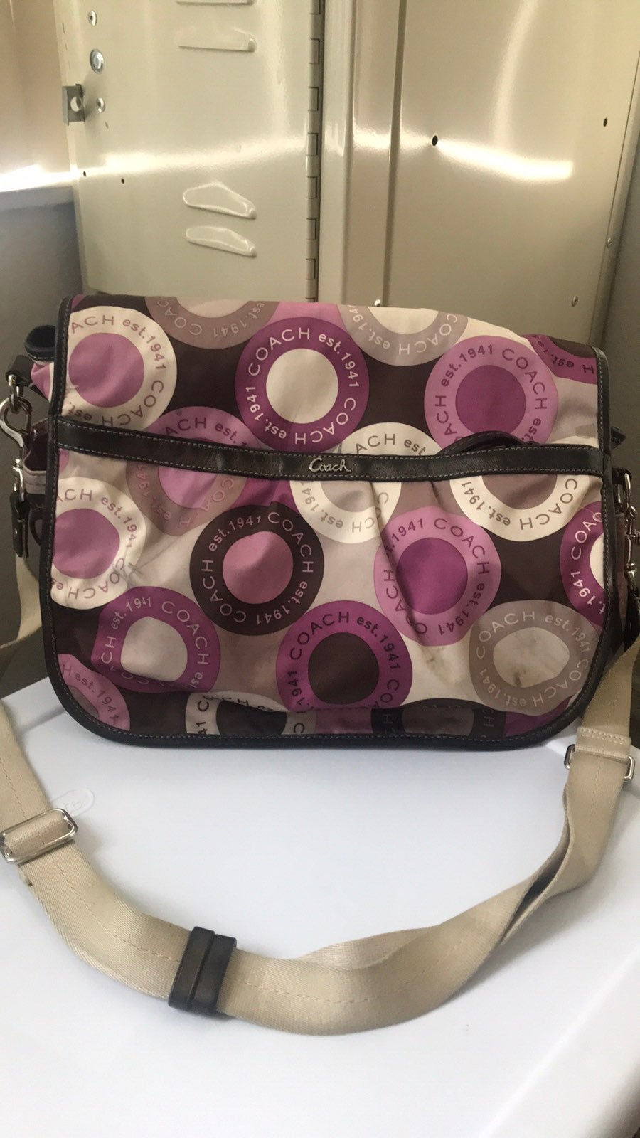 COACH Messenger baby bag w/change purse
