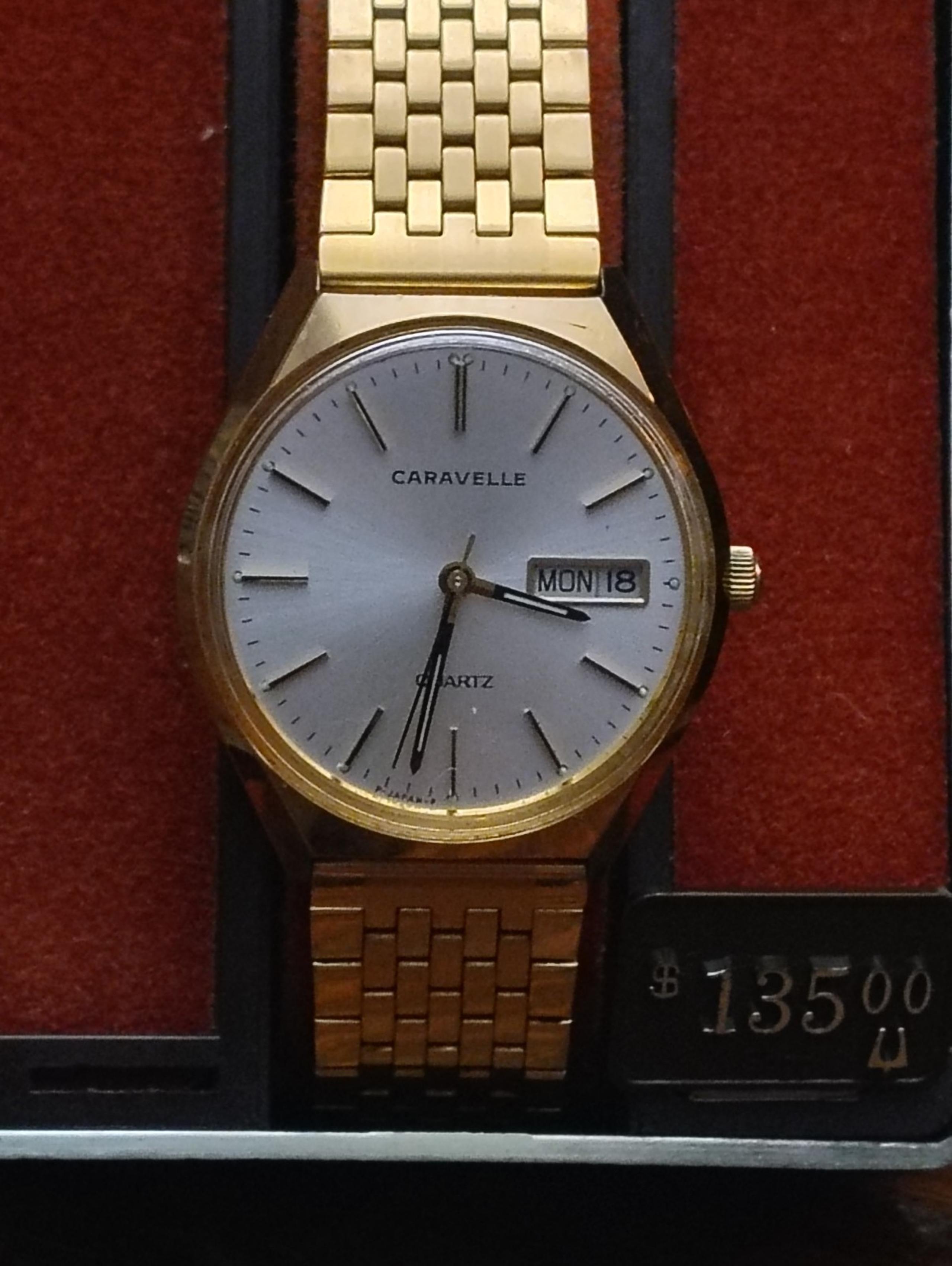 Vintage 1986 Caravelle by Bulova Men's Day/Date