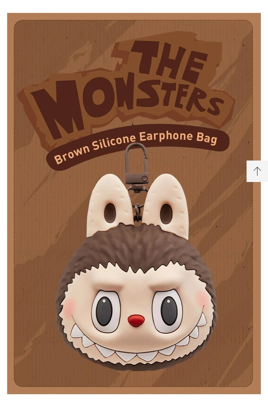LABUBU Originals-Brown Silicone Earphone Bag