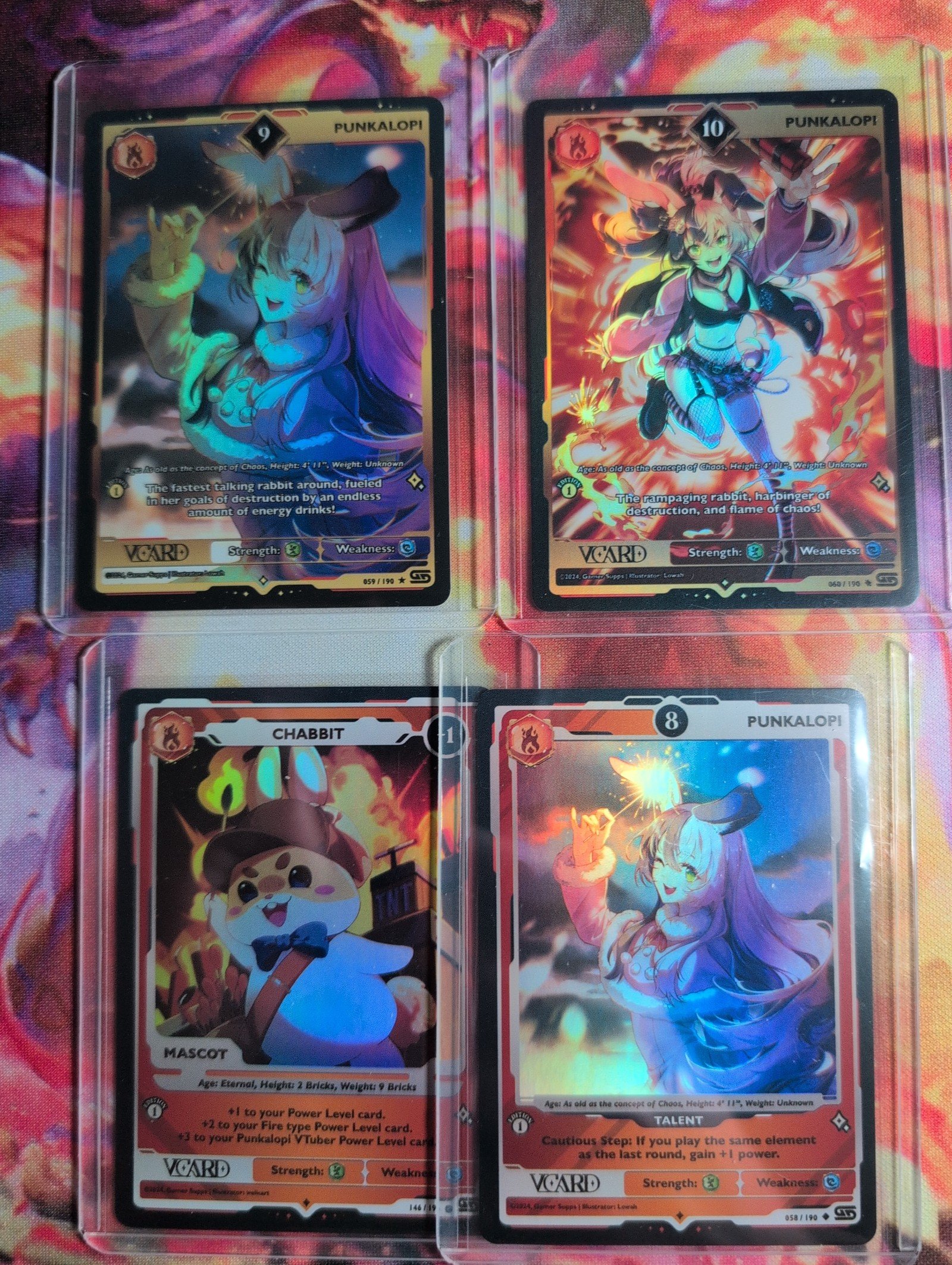Punkalopi complete Holo set 1st edition gamersupps Vcard
