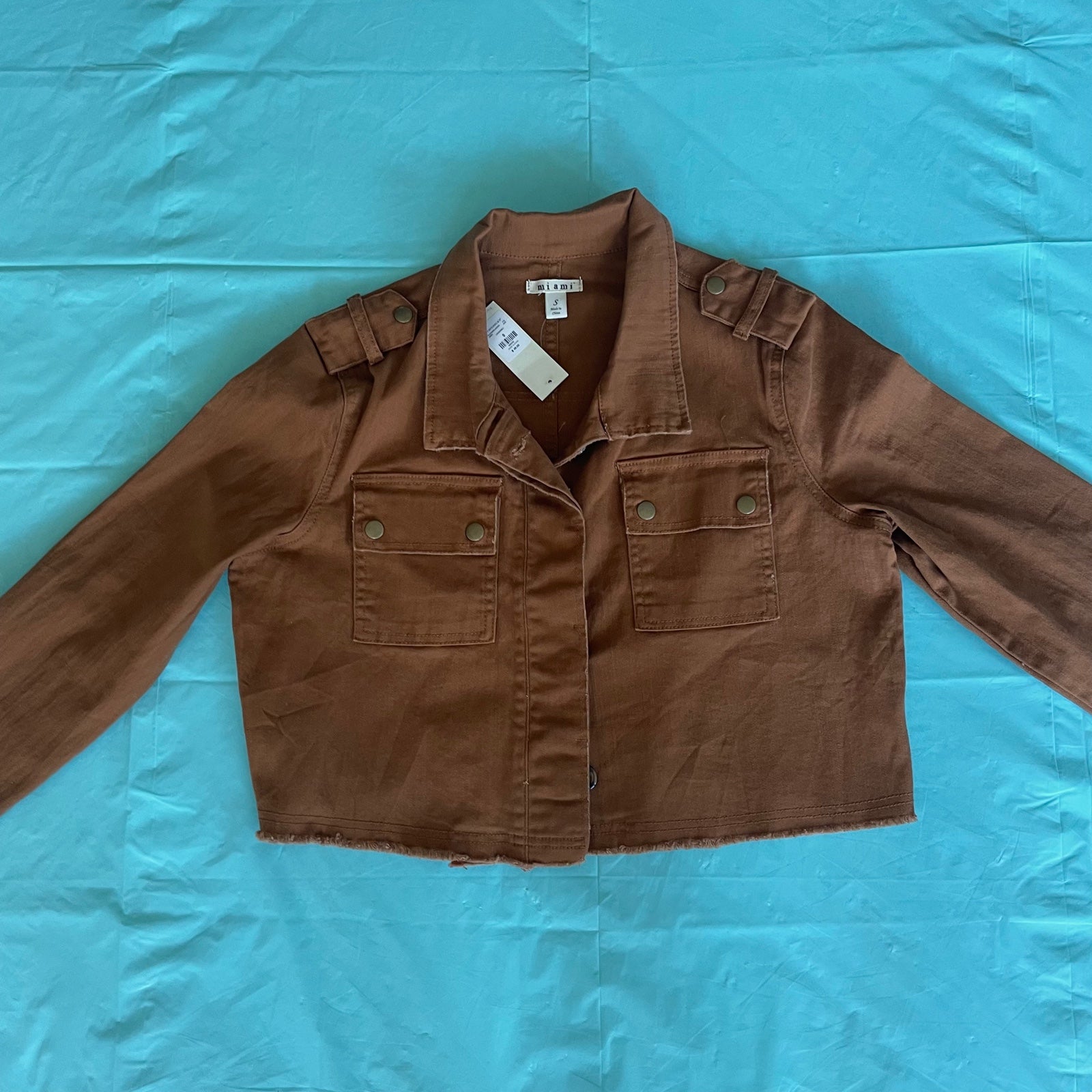 cropped utility jacket