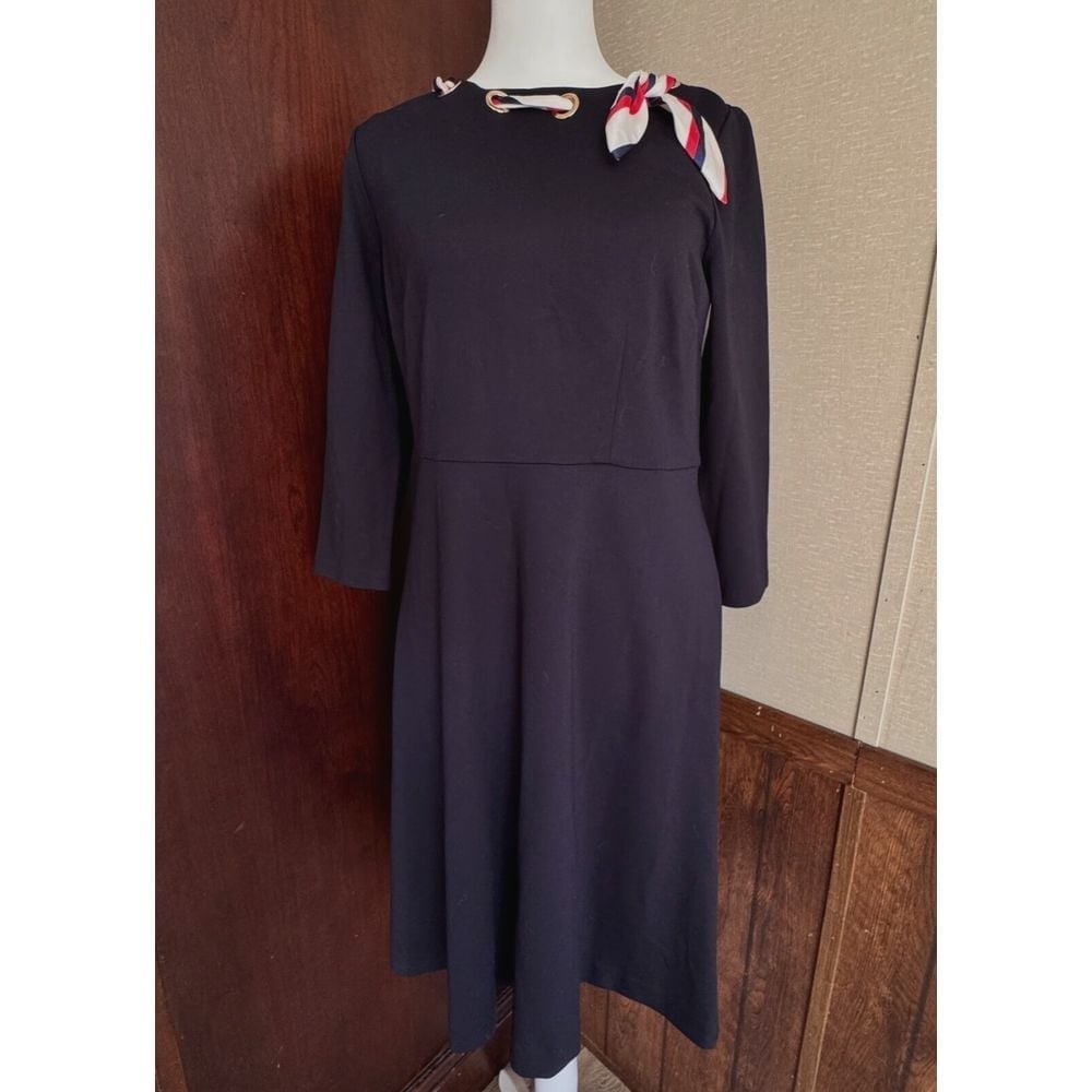 Talbots NWT Navy Blue Dress Size 6P BRAND NEW Beautiful!