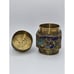 Antique Chinese Brass Enameled Tea Canister