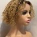13x1 Curly T-part lace part pixie wig