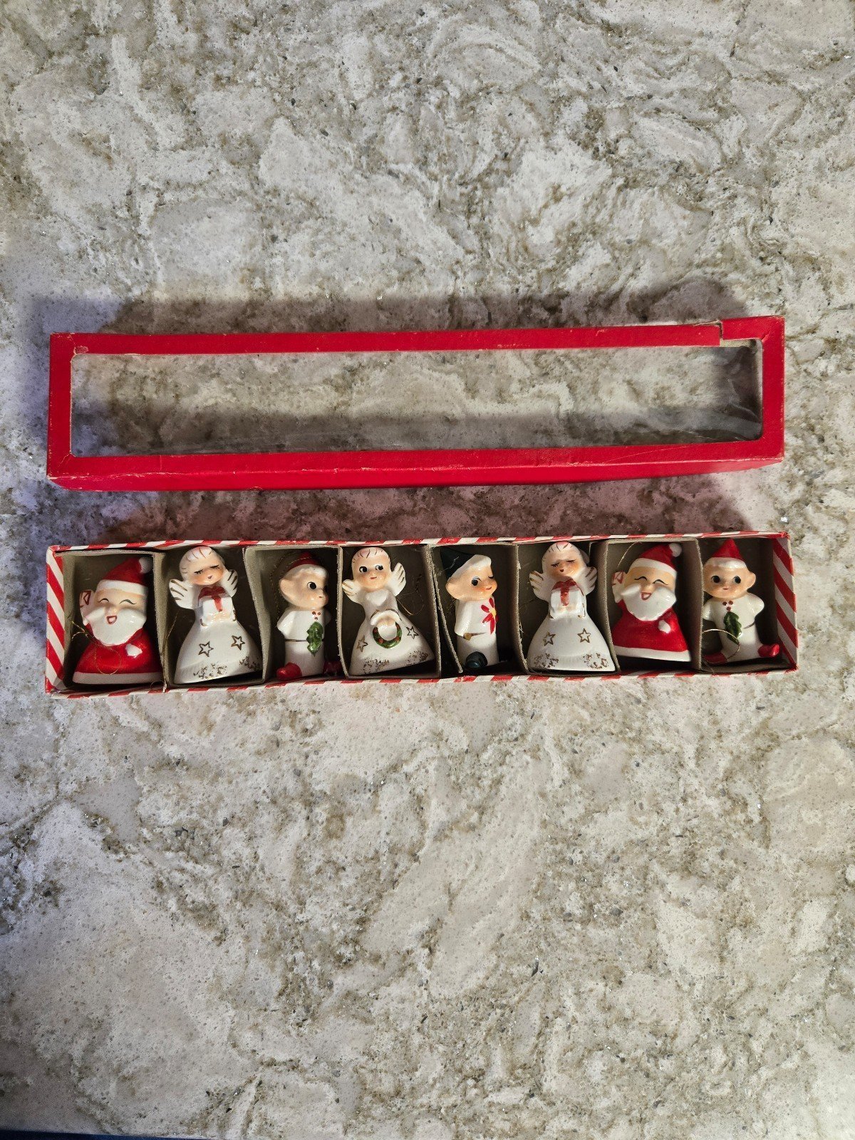 Vintage Holt Howard Christmas Ornaments with Original Box