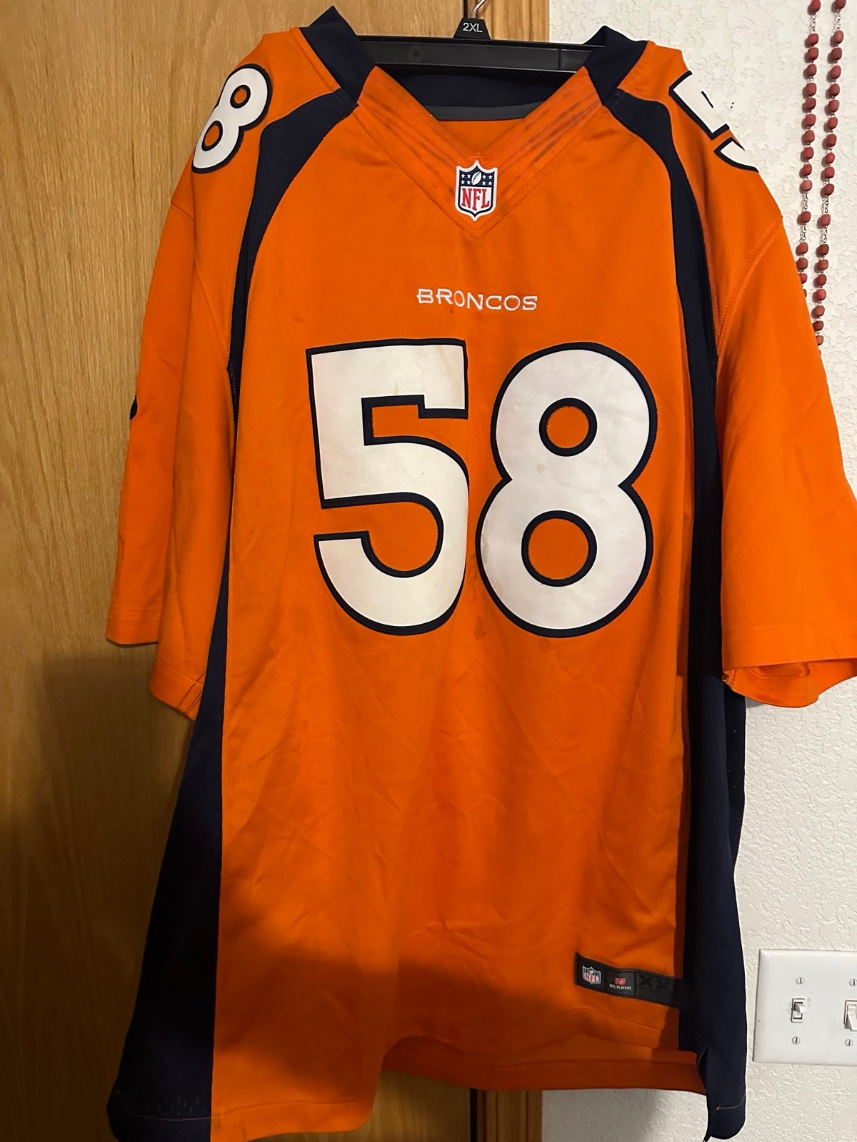 Denver Broncos Von Miller #58 Jersey, nike on field men’s size XXL NFL Free Ship