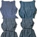 Eileen Fisher blue organic linen jumpsuit Sz s
