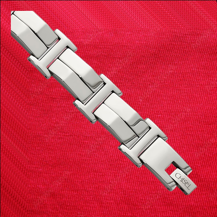 Stainless Steel Polished 8.5 inch Link Bracelet