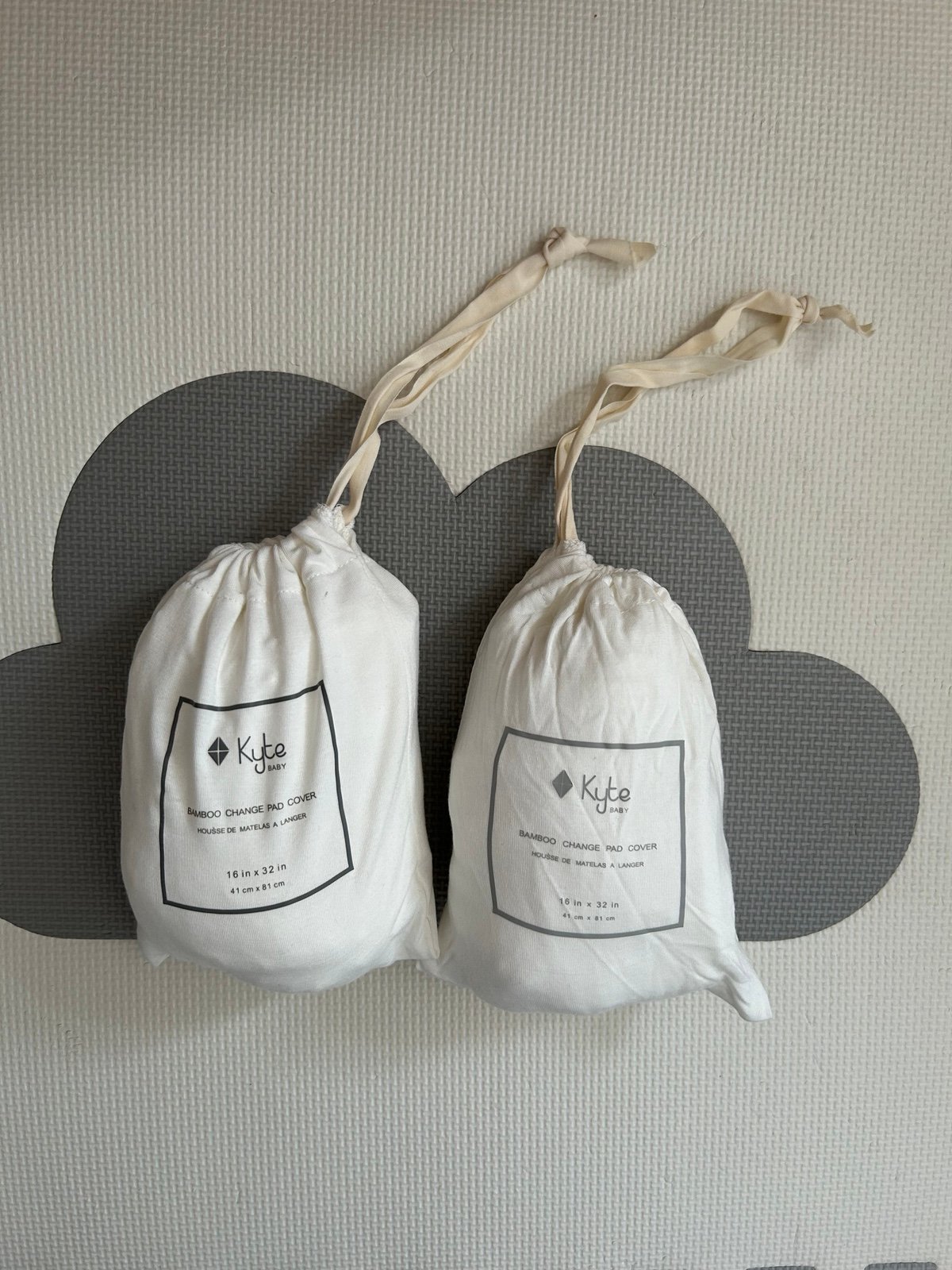 Kyte Baby Changing Pad Covers in Cloud