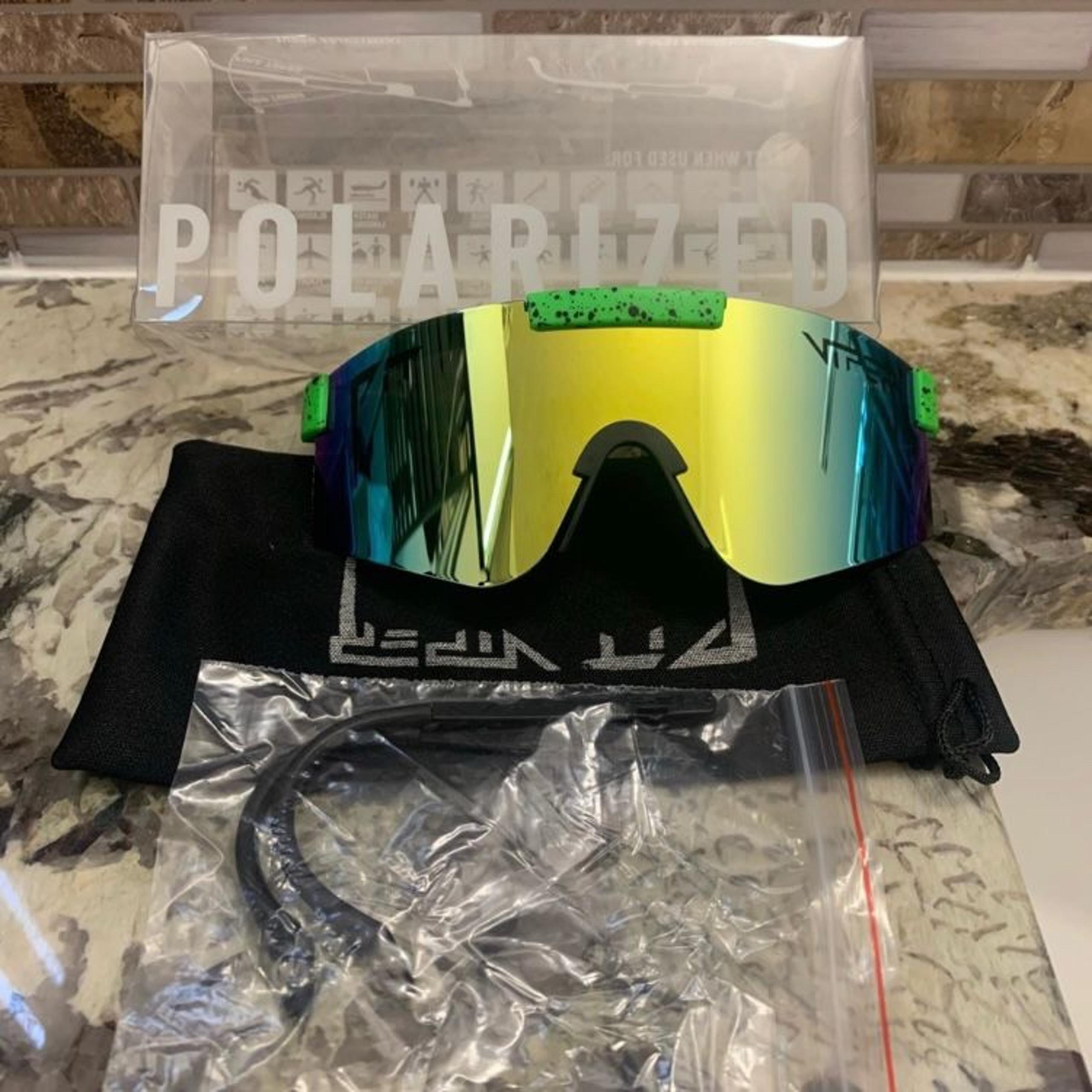 Viper Polarized Men Sport Sunglasses Driving Pilot Fishing Pit Wrap Glasses 14