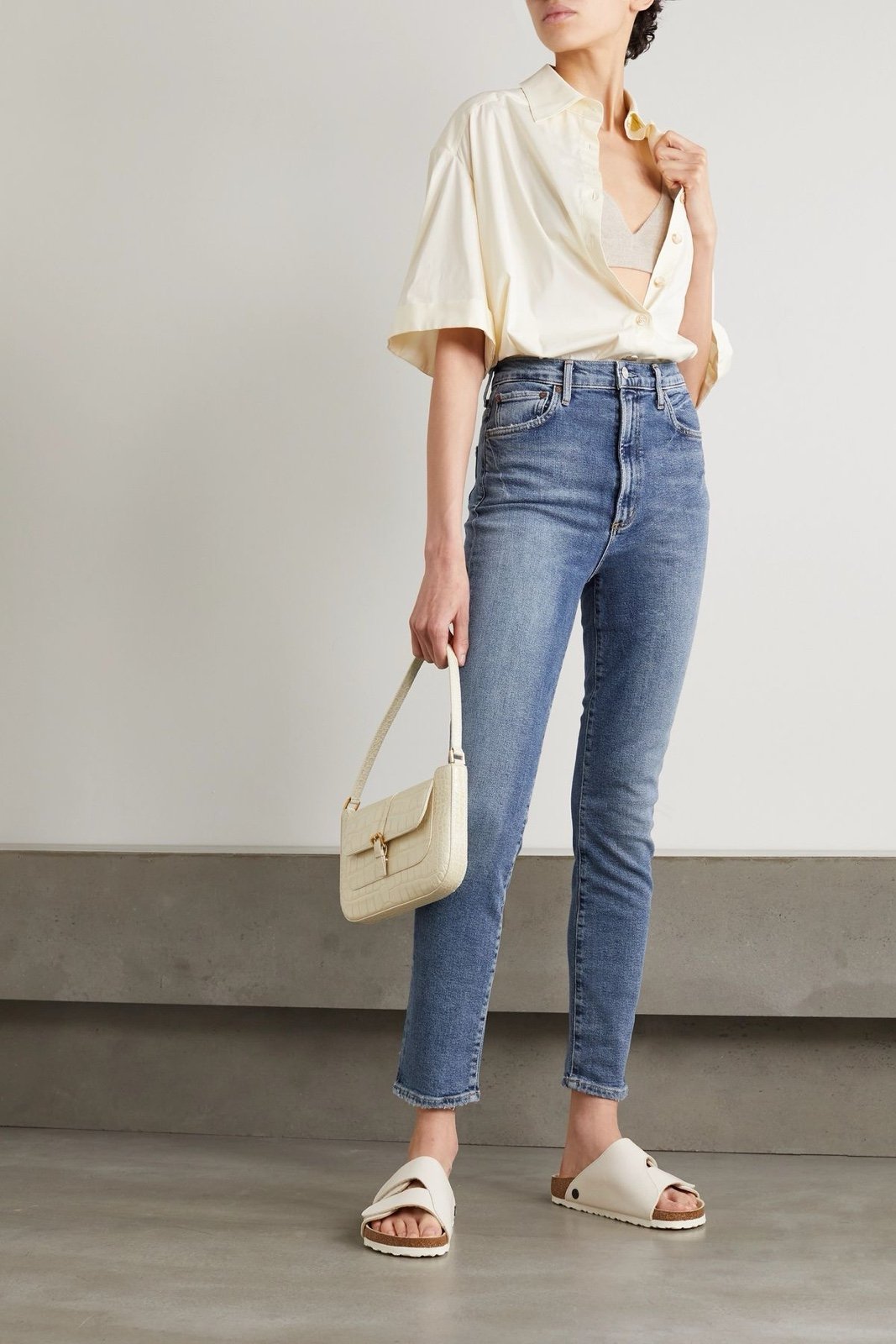 NWT AGOLDE Pinch Waist Skinny Jeans 25