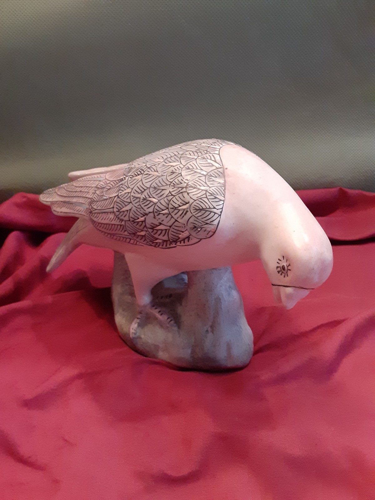 Mid century chinoiserie porcelain bird by WBI