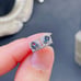 Natural London Blue Topaz Stud Earrings, 3x4mm London Blue Topaz Earrings