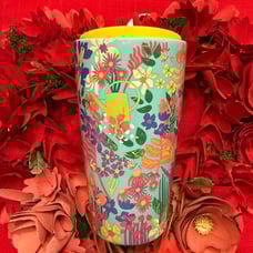 New Starbucks 2025 Spring Multicolor Floral Ceramic Travel Mug
