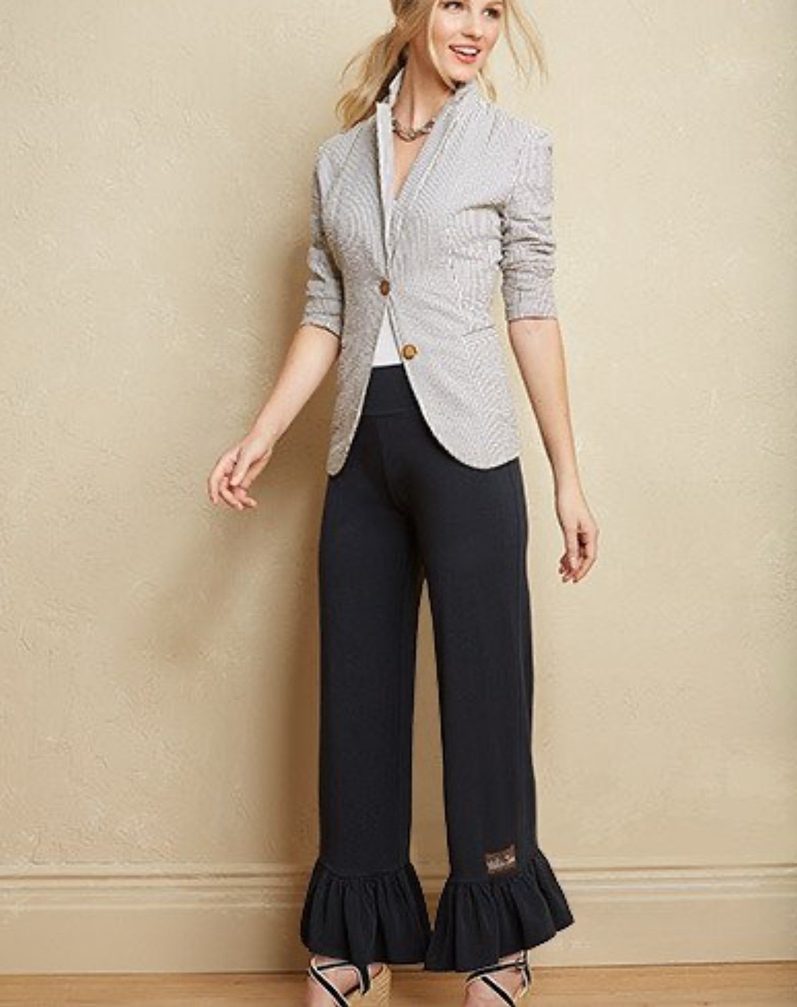 Matilda Jane Women’s Just Imagine Sophia Big Ruffle Pants size M