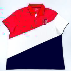 POLO RALPH LAUREN PERFORMANCE RUGBY DIAGONAL WHITE MULTI STRIPE PWING MESH SHIRT