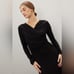 Fifteen Twenty Black Long Sleeve Midi Dress Size Medium Retails 179