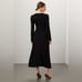 Fifteen Twenty Black Long Sleeve Midi Dress Size Medium Retails 179