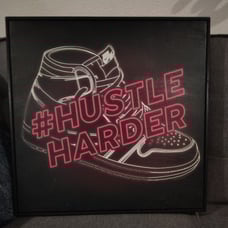 Oliver Gal Canvas Art (Jordan 1) # Hustle Harder 20×20×2